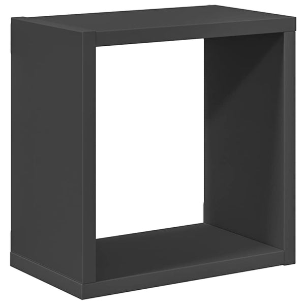 vidaXL Cube Shelves 6 pcs. Grey 26x15x26 cm