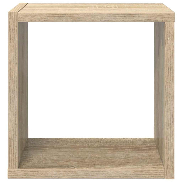 vidaXL Cube Shelves 2 pcs Sonoma Oak 26x15x26 cm