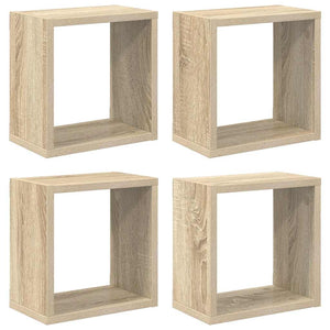 Würfelregale Sonoma-Eiche, 4er Set