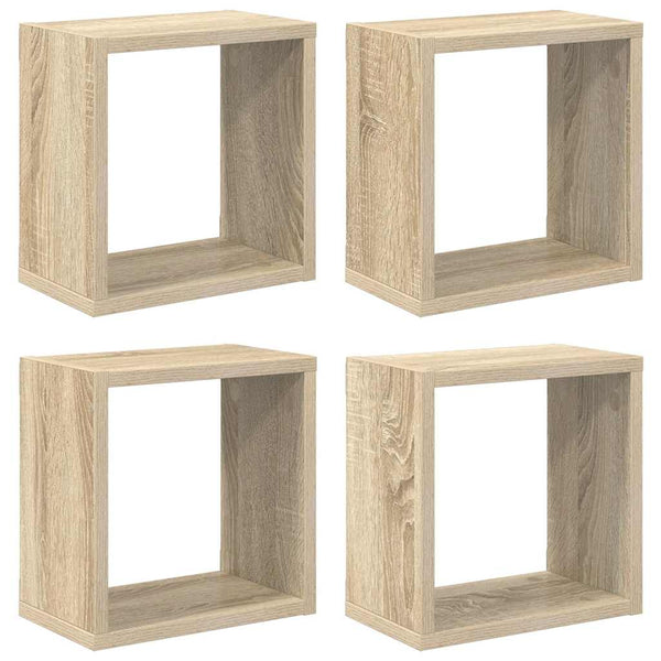 Würfelregale Sonoma-Eiche, 4er Set
