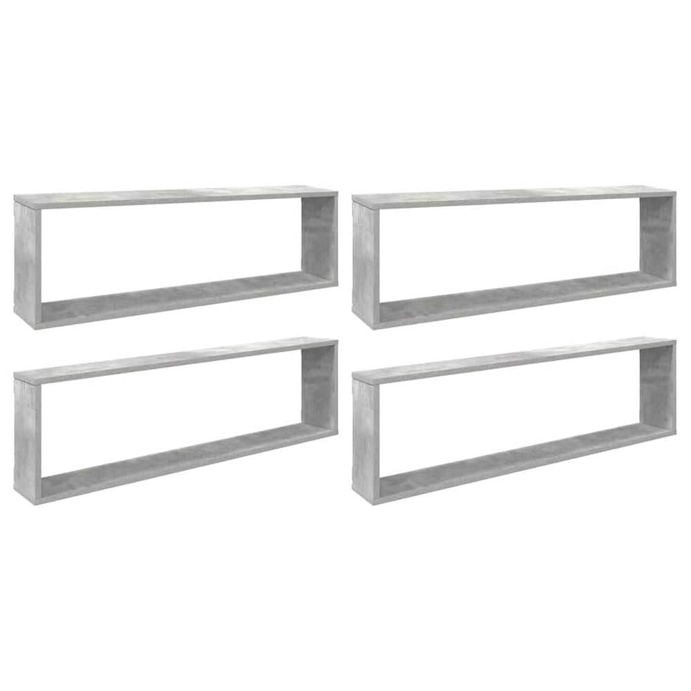 Würfelregale 4er Set Betongrau