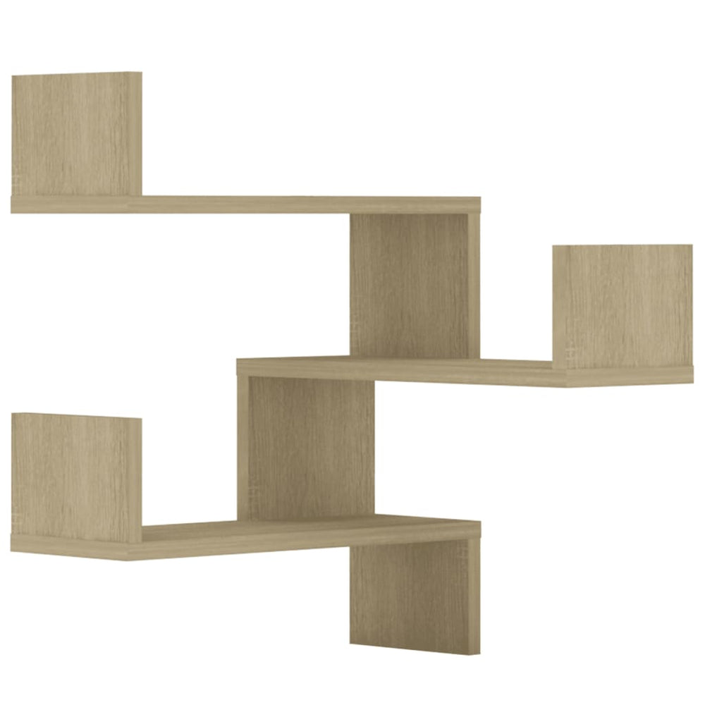 Sonoma Eiche Wand-Eckregale, 2er-Set