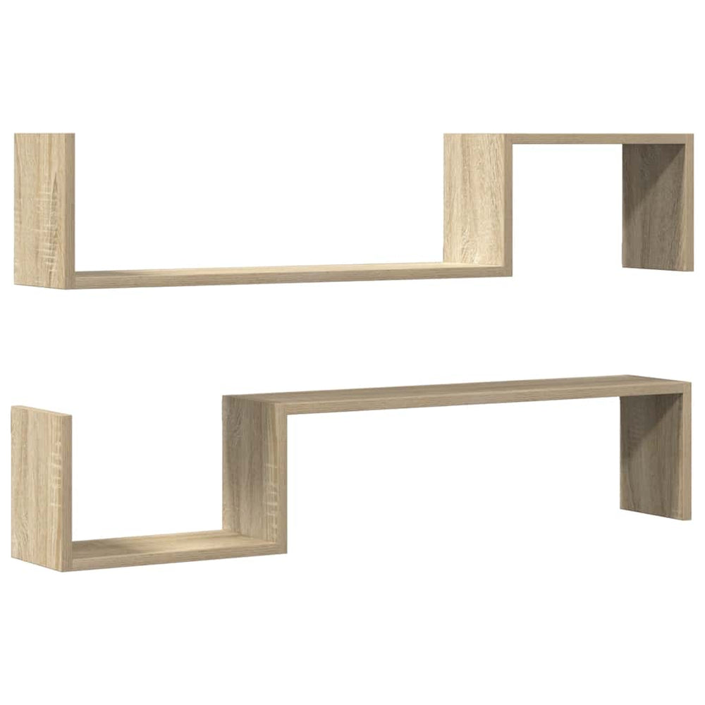 Wandregale Sonoma Eiche 100 cm, 2er Set