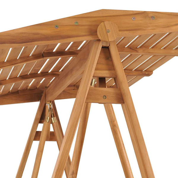 Hollywoodschaukel 174 cm Massivholz Teak