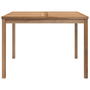 Garten-Esstisch 110x110x77 cm Massivholz Teak