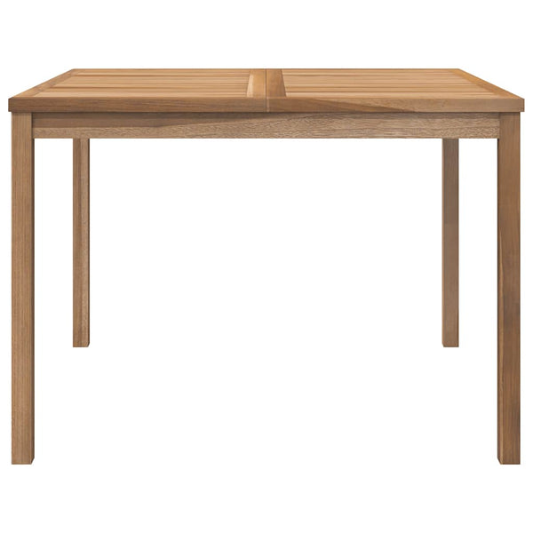 Garten-Esstisch 110x110x77 cm Massivholz Teak