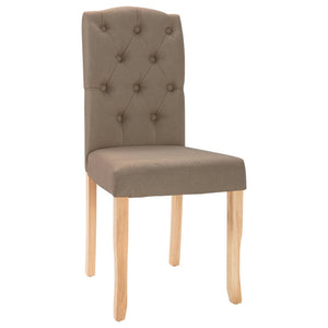 vidaXL Dining Chairs 4 pcs Taupe Fabric