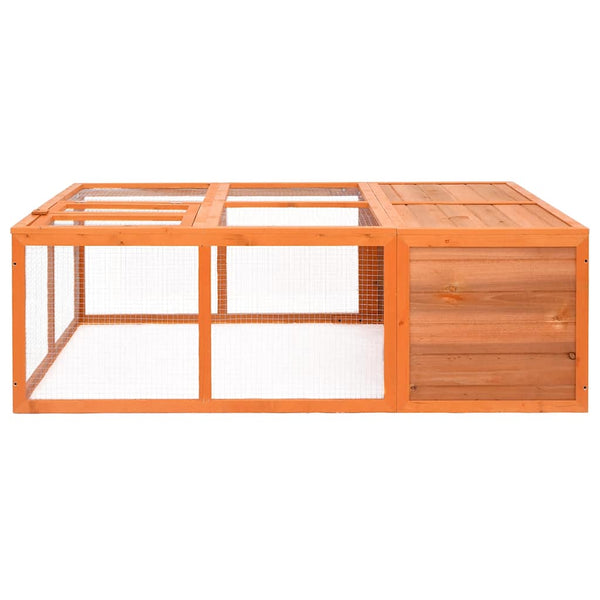 vidaXL Outdoor Pet Cage 150x100x50 cm Solid Fir Wood