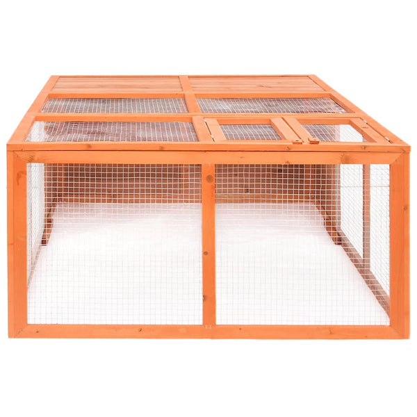 vidaXL Outdoor Pet Cage 150x100x50 cm Solid Fir Wood