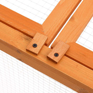 vidaXL Outdoor Pet Cage 150x100x50 cm Solid Fir Wood