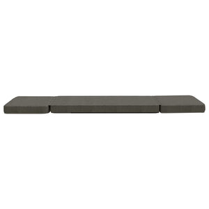 vidaXL Floor Chair Foldable Dark Grey Fabric