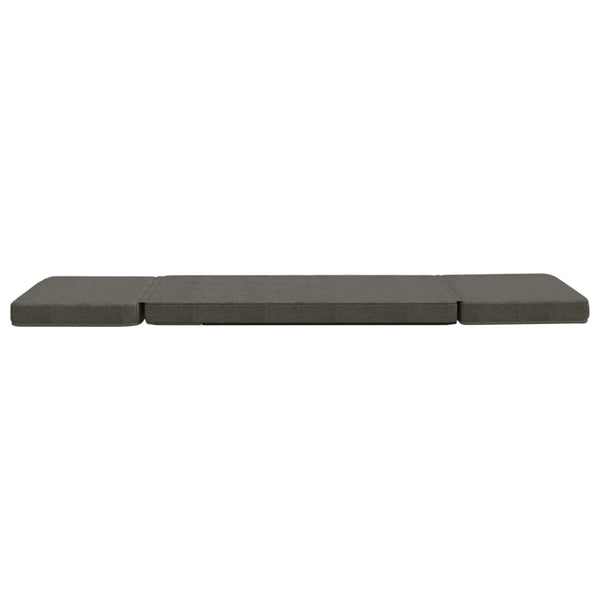 vidaXL Floor Chair Foldable Dark Grey Fabric