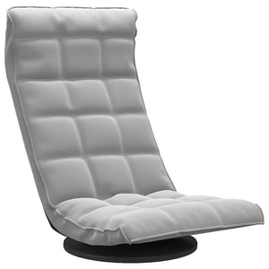 vidaXL Swivel Floor Chair Light Grey Velvet