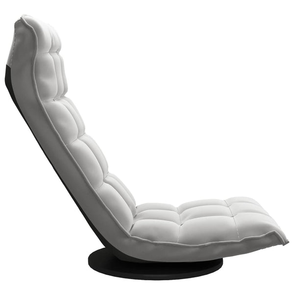 vidaXL Swivel Floor Chair Light Grey Velvet