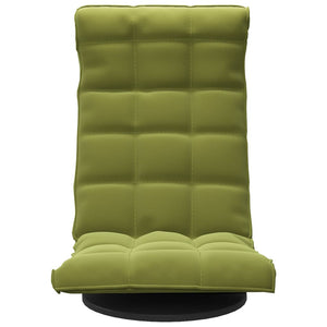 vidaXL Swivel Floor Chair Light Green Velvet
