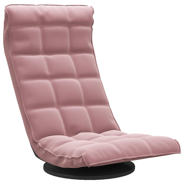 vidaXL Floor Chair Swivel Pink Velvet