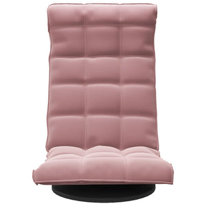 vidaXL Floor Chair Swivel Pink Velvet