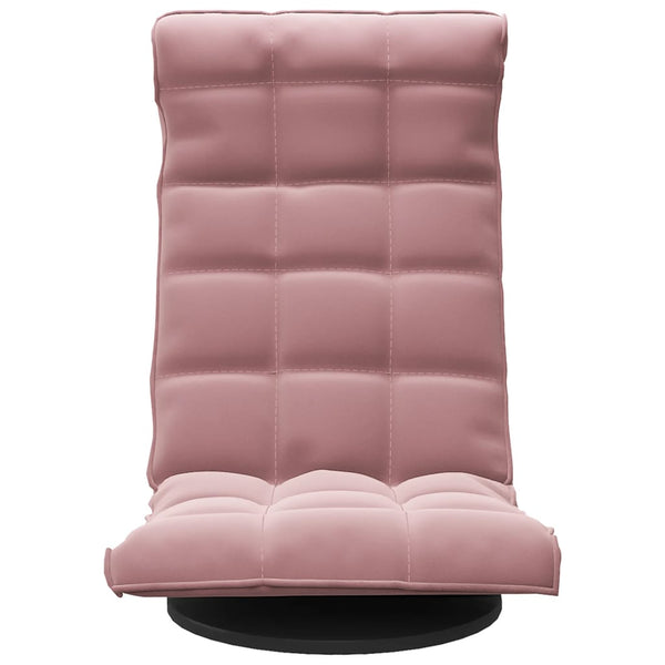 vidaXL Floor Chair Swivel Pink Velvet