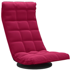 vidaXL Swivel Floor Chair Wine Red Velvet
