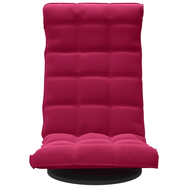 vidaXL Swivel Floor Chair Wine Red Velvet