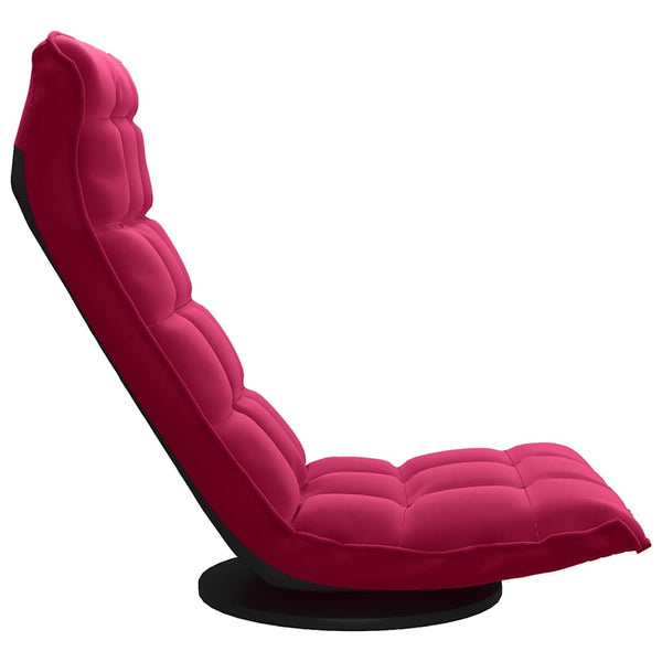 vidaXL Swivel Floor Chair Wine Red Velvet
