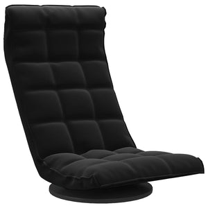 vidaXL Floor Chair Swivel Black Velvet