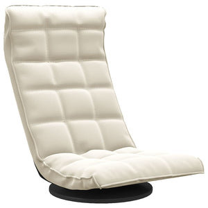 vidaXL Floor Chair Swivel Cream Velvet