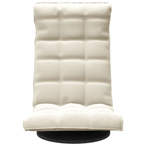 vidaXL Floor Chair Swivel Cream Velvet