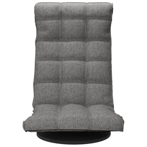 vidaXL Swivel Floor Chair Light Grey Fabric