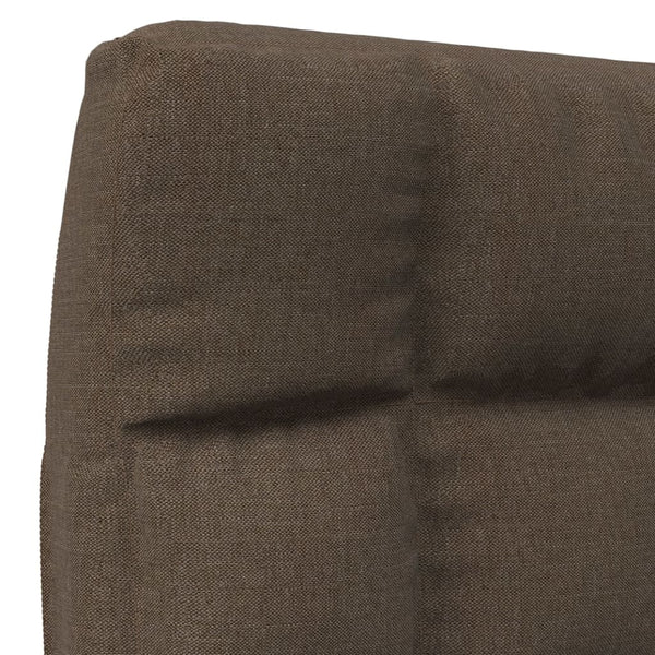 vidaXL Floor Chair Foldable Brown Fabric