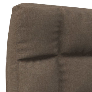 vidaXL Foldable Floor Chair Taupe Fabric
