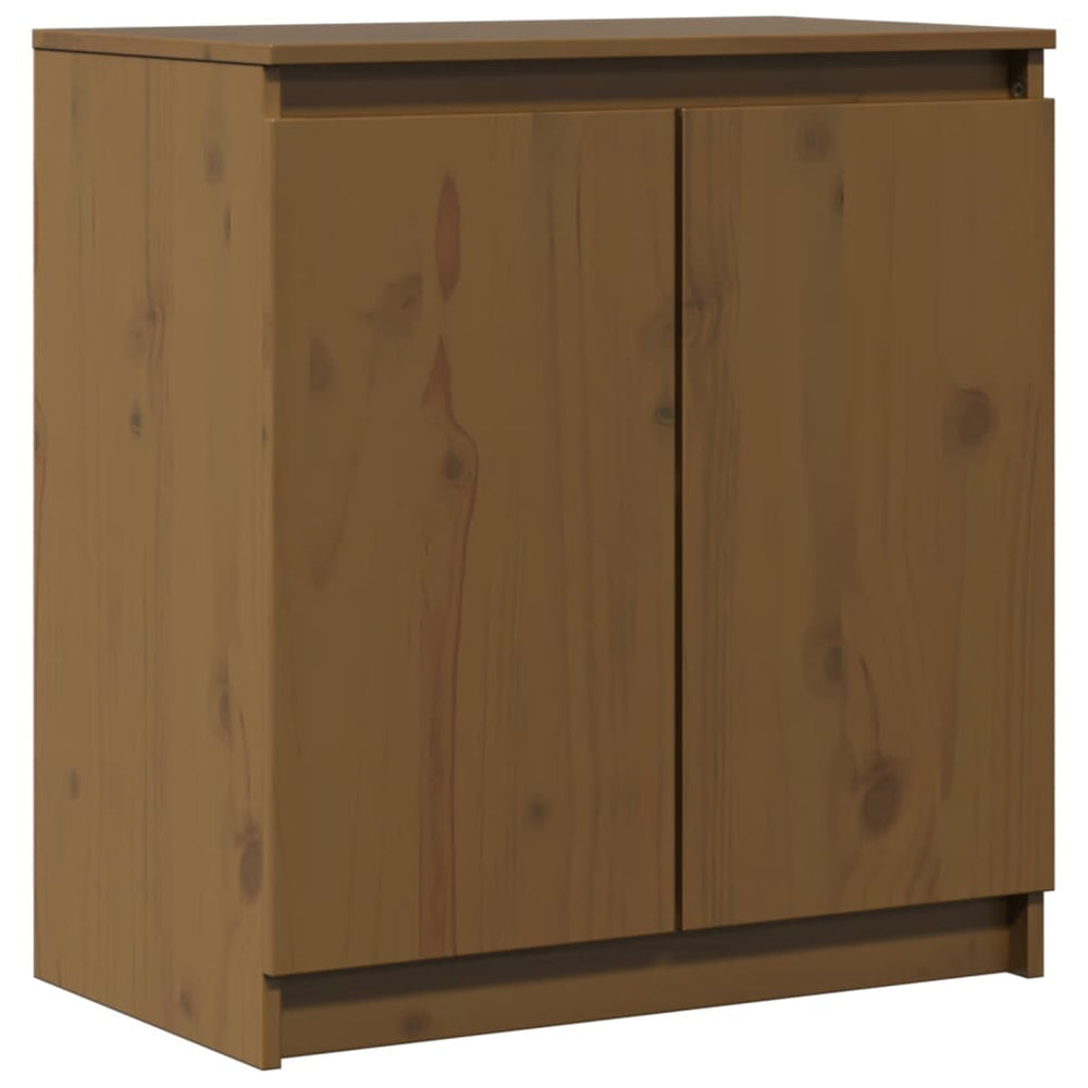 vidaXL Side Cabinet Honey Brown 60x36x65 cm Solid Pine Wood