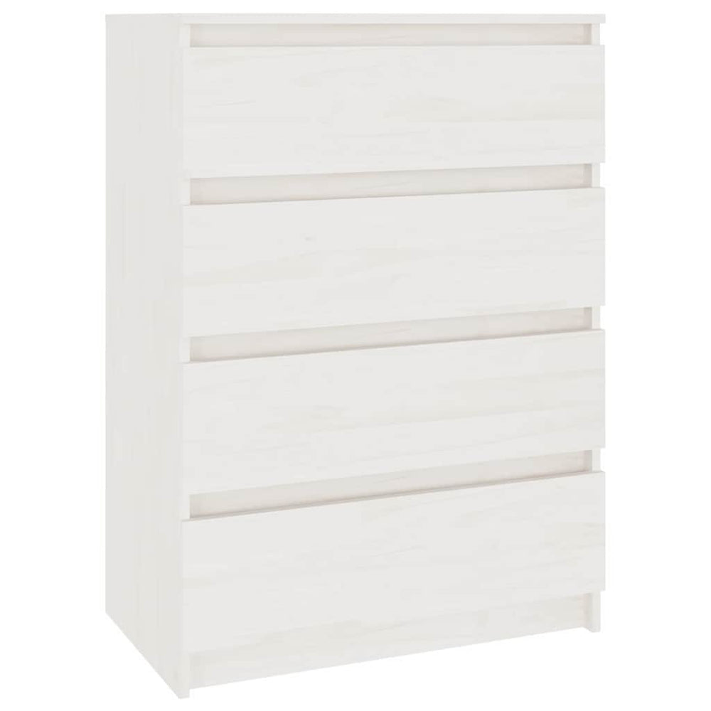 vidaXL Side Cabinet White 60x36x84 cm Solid Pine Wood