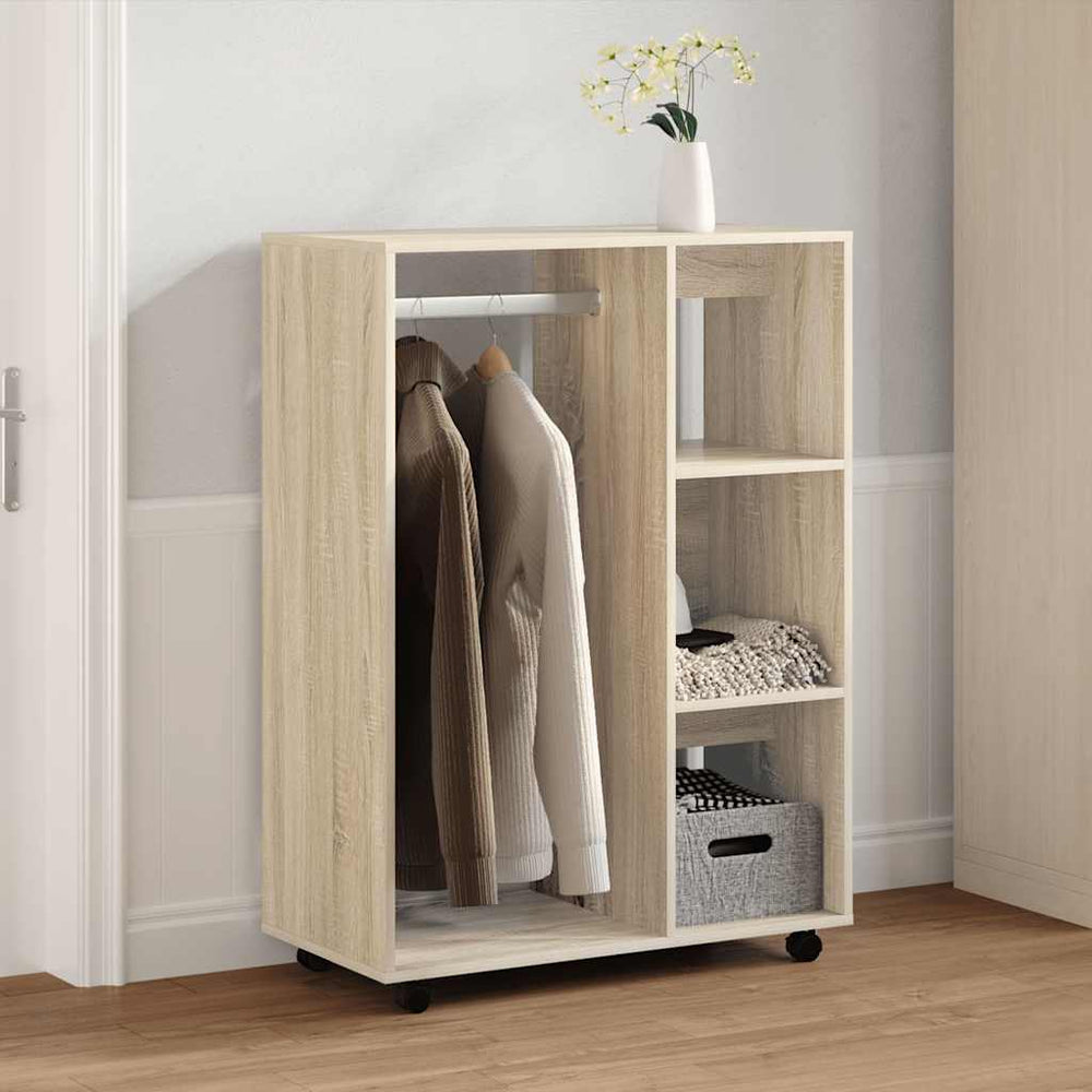 Sonoma Eiche Kleiderschrank, 80cm