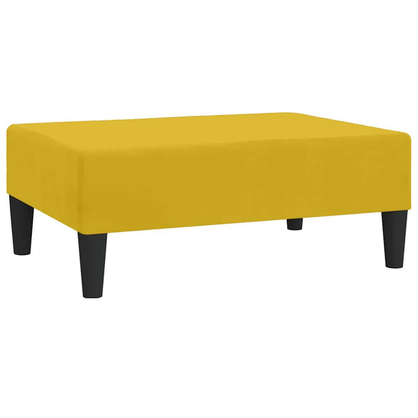 vidaXL Pouf Yellow 78x56x32 cm Velvet