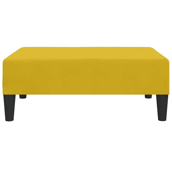 vidaXL Pouf Yellow 78x56x32 cm Velvet