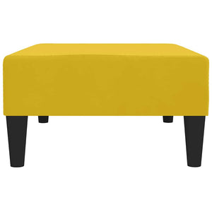 vidaXL Pouf Yellow 78x56x32 cm Velvet