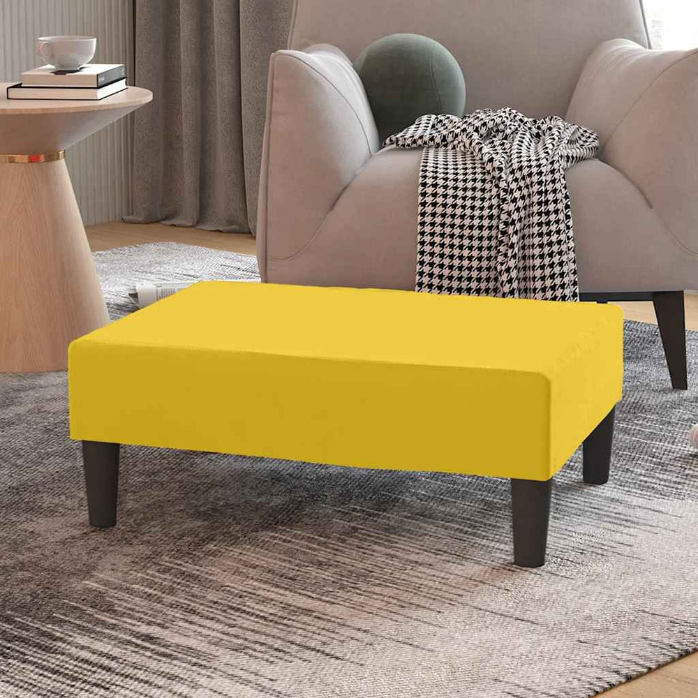 vidaXL Pouf Yellow 78x56x32 cm Velvet