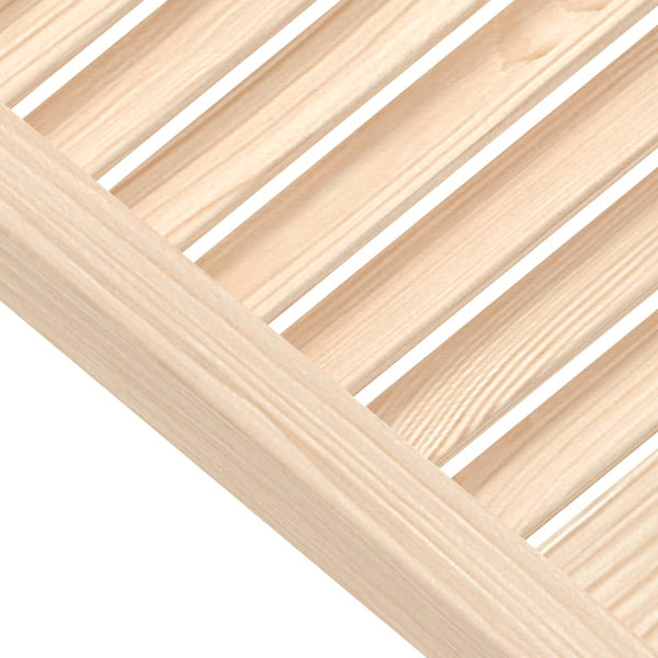 vidaXL Cabinet Door Louvered Design 39.5x49.4 cm Solid Pine Wood