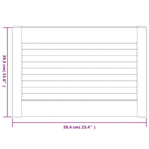 vidaXL Cabinet Door Louvered Design 39.5x59.4 cm Solid Pine Wood