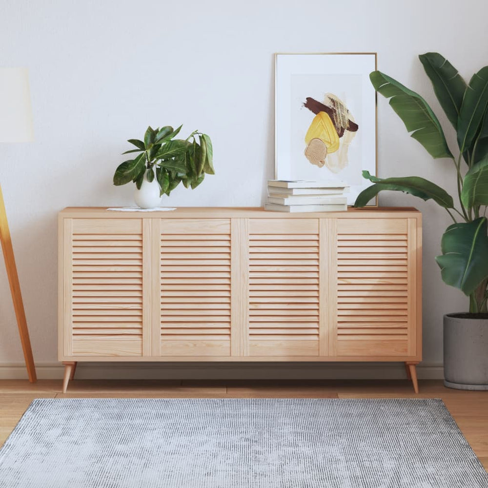 vidaXL Louvered Cabinet Doors 4 pcs 61.5x39.4 cm Solid Wood