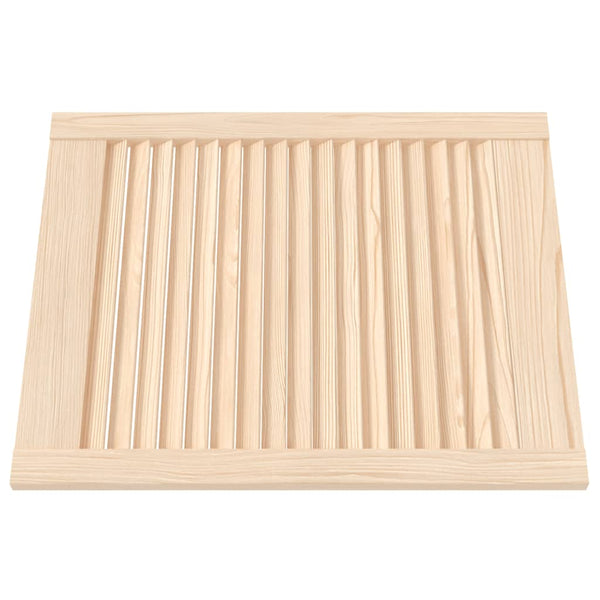 vidaXL Cabinet Door Louvered Design 61.5x49.4 cm Solid Pine Wood