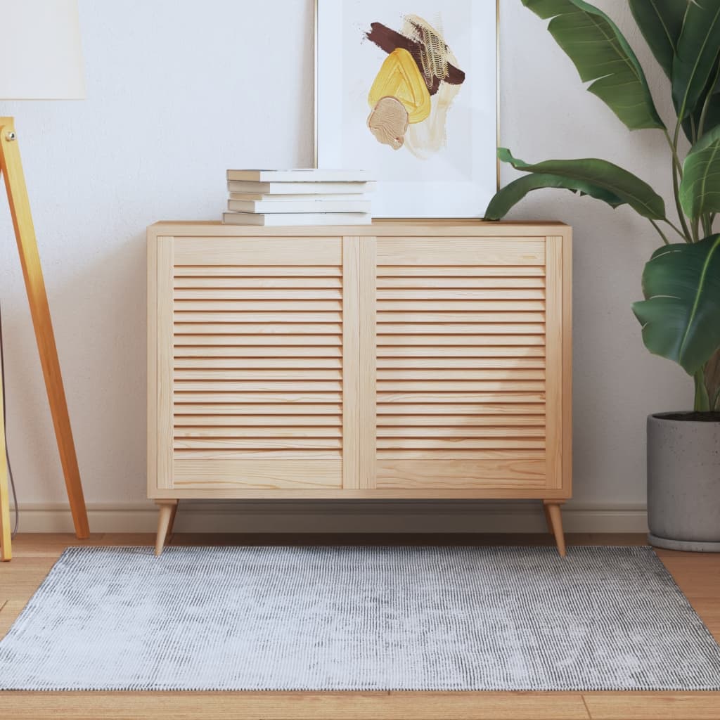 vidaXL Louvered Cabinet Doors 2 pcs 61.5x49.4 cm Solid Wood