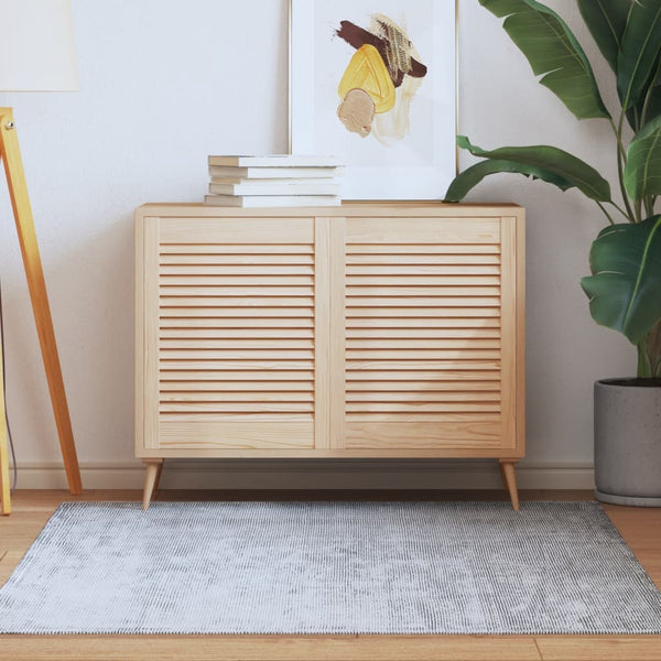 vidaXL Louvered Cabinet Doors 2 pcs 61.5x49.4 cm Solid Wood