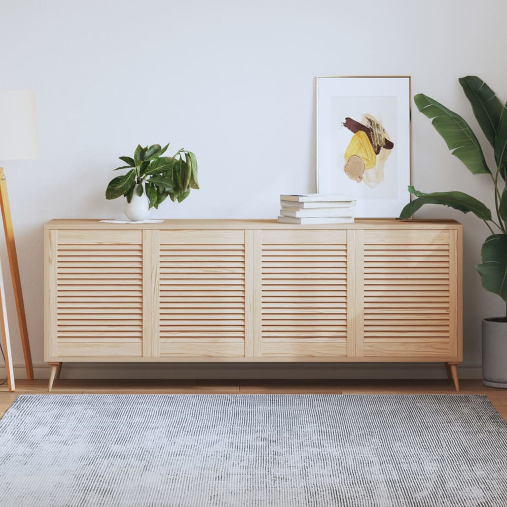 vidaXL Louvered Cabinet Doors 4 pcs. 61.5x49.4 cm Solid Wood