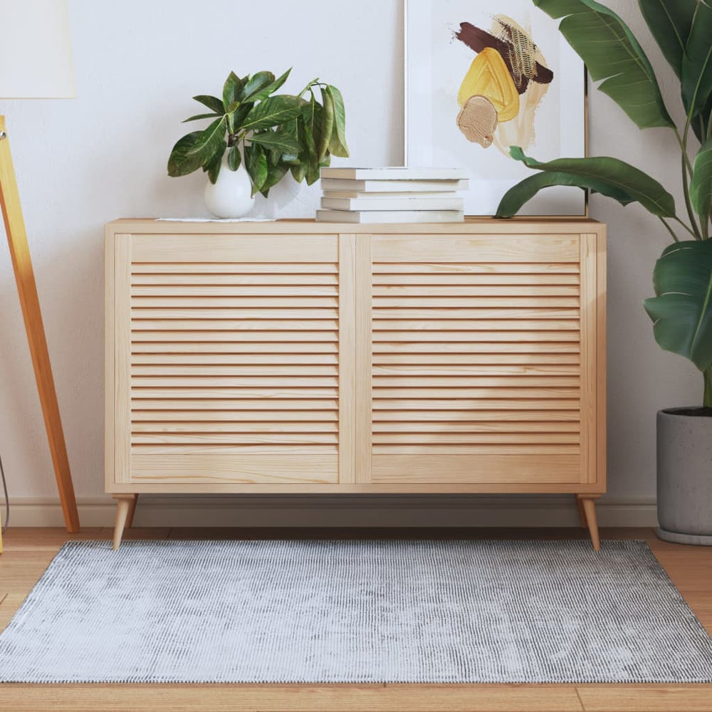 vidaXL Louvered Cabinet Doors 2 pcs 61.5x59.4 cm Solid Wood