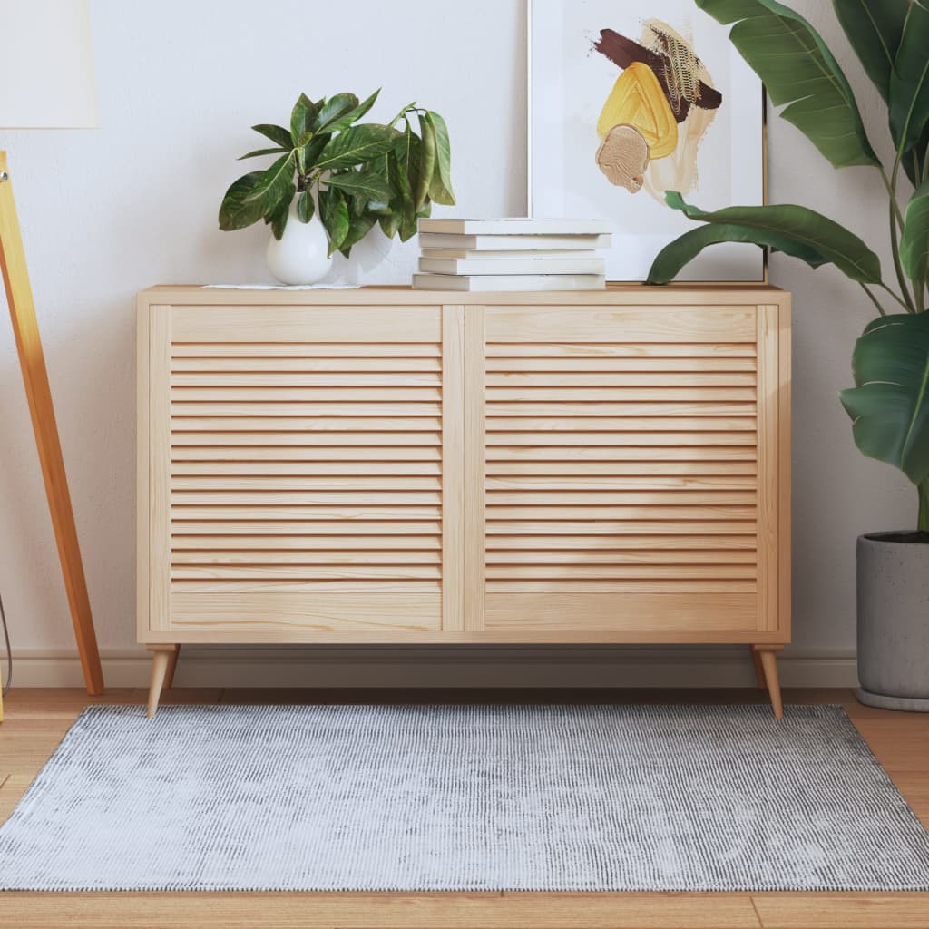 vidaXL Louvered Cabinet Doors 2 pcs 61.5x59.4 cm Solid Wood