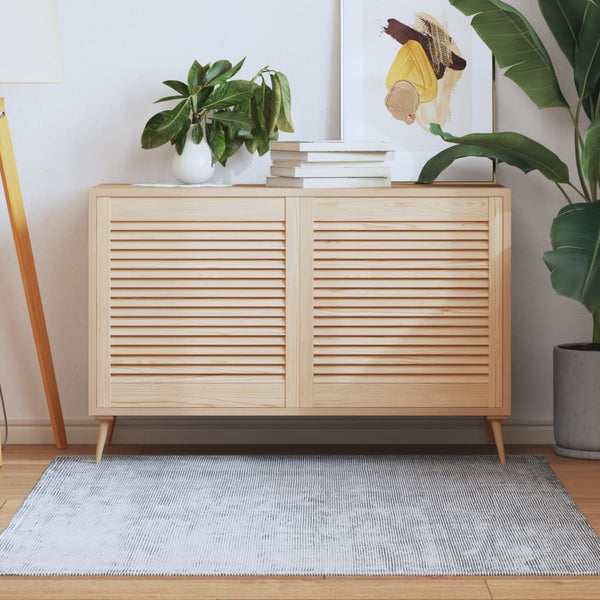 vidaXL Louvered Cabinet Doors 2 pcs 61.5x59.4 cm Solid Wood