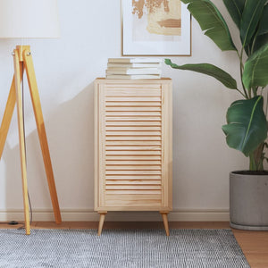 vidaXL Cabinet Door Louvered Design 69x39.4 cm Solid Pine Wood