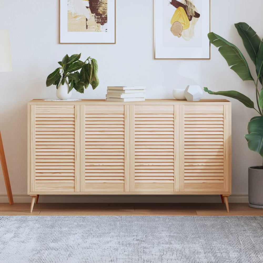 vidaXL Louvered Cabinet Doors 4 pcs. 69x39.4 cm Solid Wood
